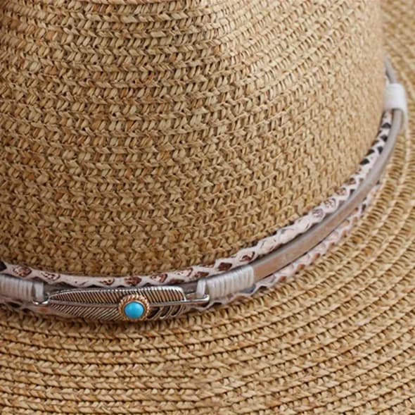 Feather Turquoise Hat Band - Image 2